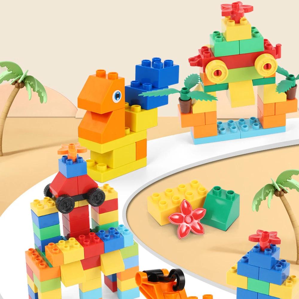 70pcs 200pcs Large Particals Educational Building Block Children Basic Brick Assembled Puzzle DIY Educational Bricks Toy for Kid