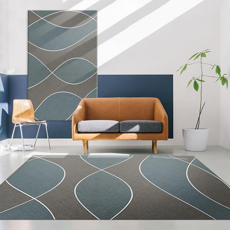 

Nordic Geometric Carpet Living Room Coffee Table Mat Sand Blanket Bedroom Bedside Blanket 3D Printing Splicing Carpet Floor Mat 40 * 60cm high density machine washable