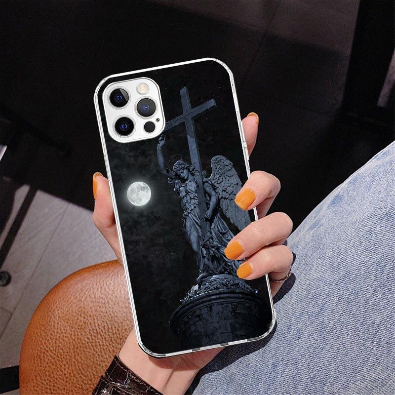 Archangel Michael Phone Case For iPhone 13 12 Mini 11 Pro Max XS XR X SE 7 8 Plus 5S 5 6S 6 Gift Print Cover Fundas