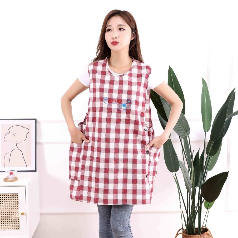 

Breathable Cooking Aprons Wipeable Hands Sleeved Apron New Working Clothes Professional Barber