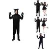 Game Themed Black Cat Costume For Adults With Polyester Fabric For Halloween Party Dress Up