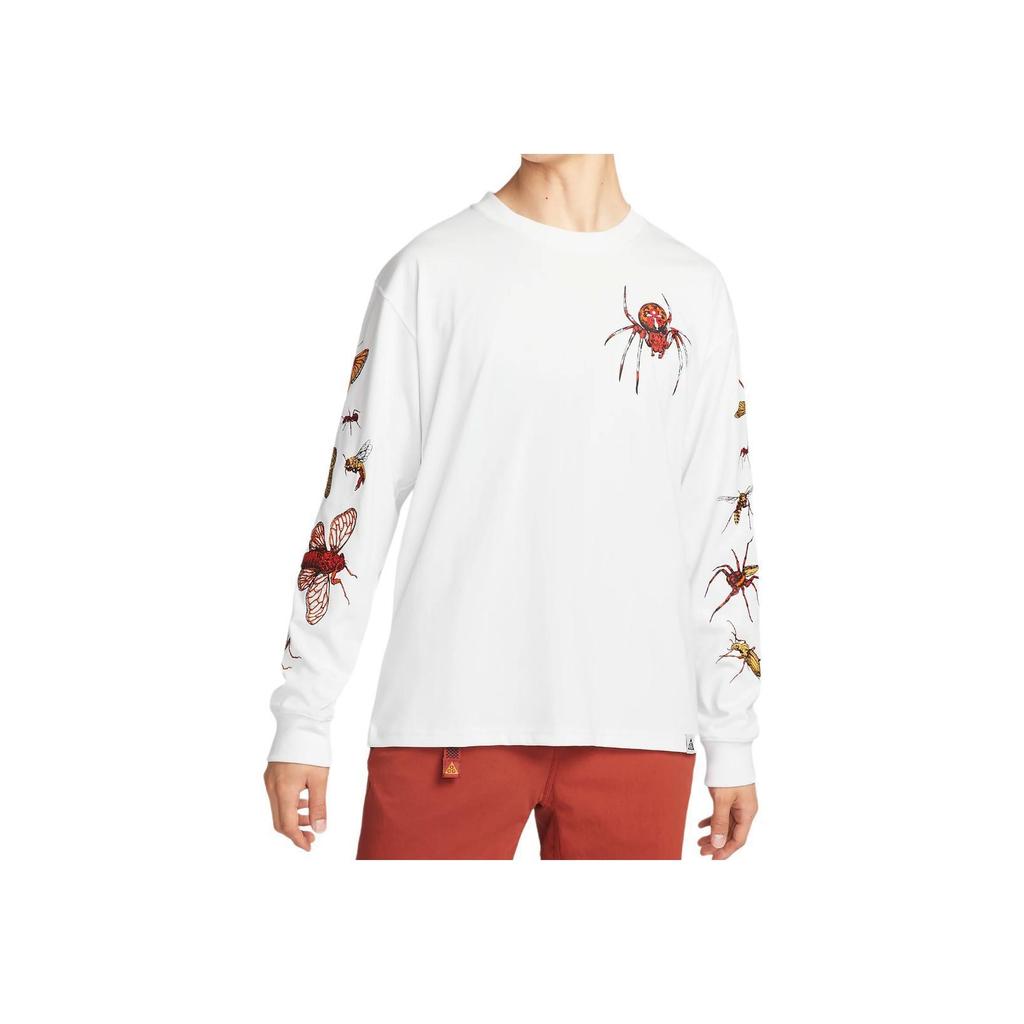 Nike Butterfly Spider Print Crew Neck Long Sleeve Sweatshirt Men sweatshirt White DR7760-121