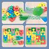 Montessori Geometric Shape Matching Blocks for Hand-Eye Coordination and Logical Thinking in Early Childhood Education.
