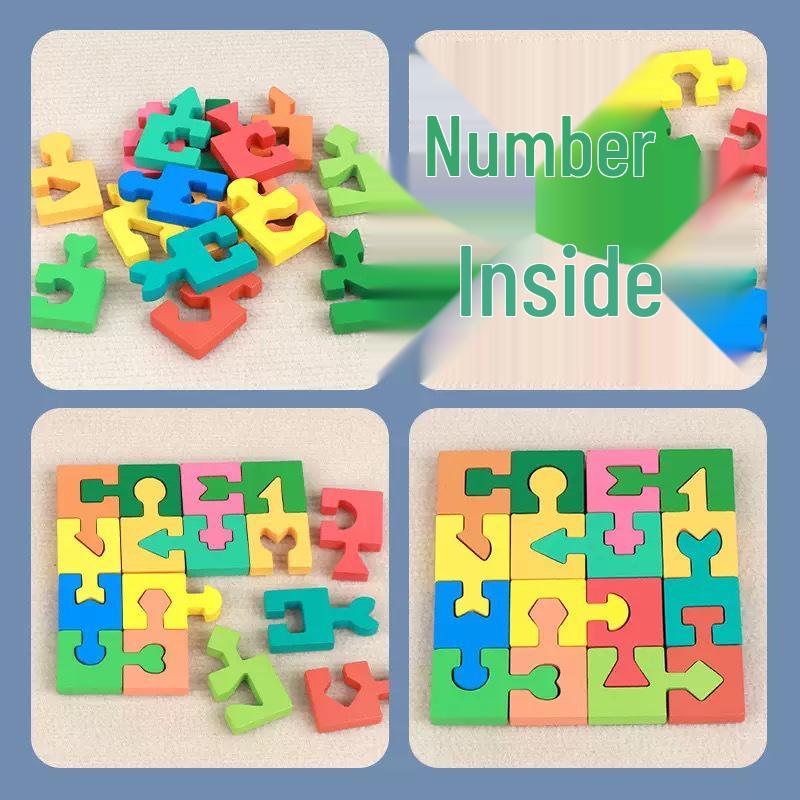 Montessori Geometric Shape Matching Blocks for Hand-Eye Coordination and Logical Thinking in Early Childhood Education.