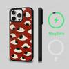 Black Scary Ghost Eye Monstrous Line Art Phone Case Magesafe Magnetic Wireless Charge Case For iPhone 16 14 Pro Max Plus Mini
