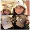 Doggie Ear Lamb Wool Baseball Cap Thicken Winter Peaked Cap Cute Puppy Baseball Hat  Outdoor