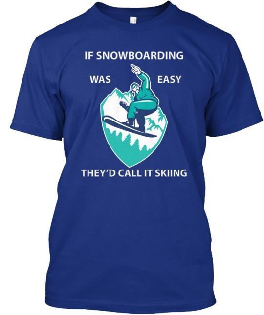 Snowboarding T-Shirt Size S to 5XL XXL