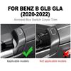 ABS Interior Decor Armrest Box Frame Sticker for Mercedes B Class W247 GLA H247 GLB X247 - Silver Precise Fit