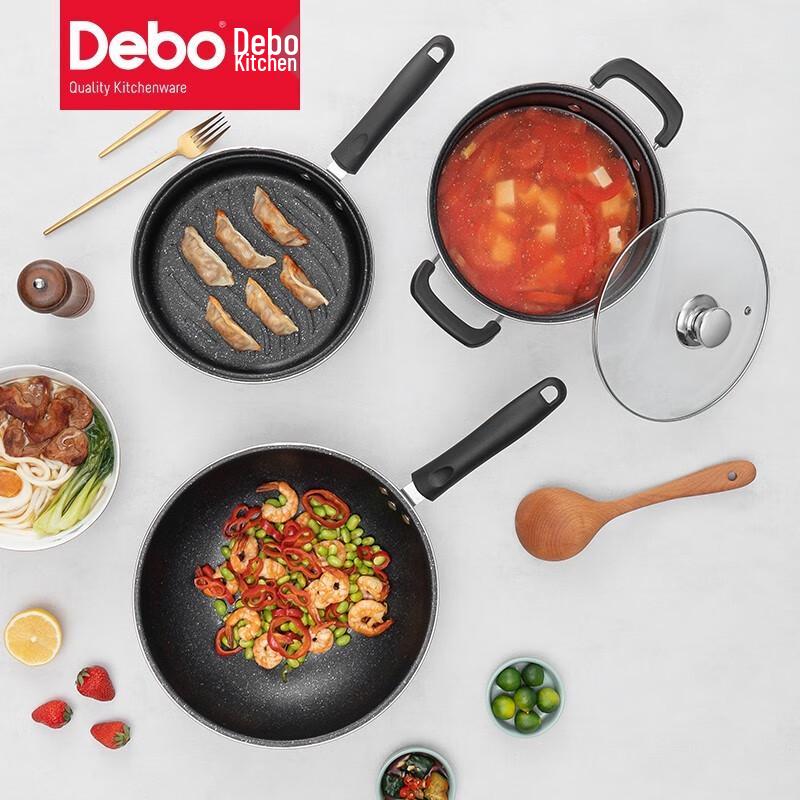 Debo DEF-796 Tebeite 3-teiliges Kochgeschirr-Set