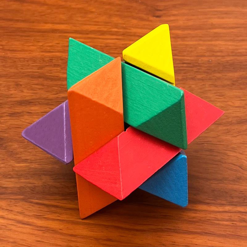 

Барвиста дерев яна куля Лубана, головоломка замок Конгмінга для студентів та дорослих