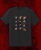 T-shirt 100% Cotone Icone Horror a 8 Bit Jason Freddy Halloween Magliette Uomo Top Gioventù M - Adulto 6XL Spedizione Veloce!