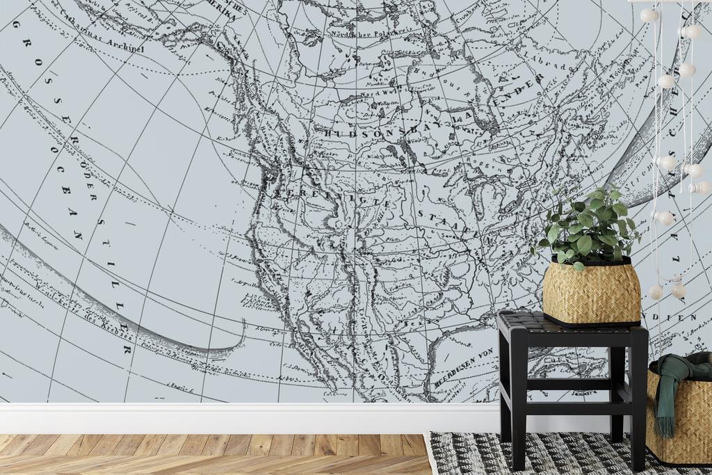 Photomural Old Map Smooth Vinyl 180x120