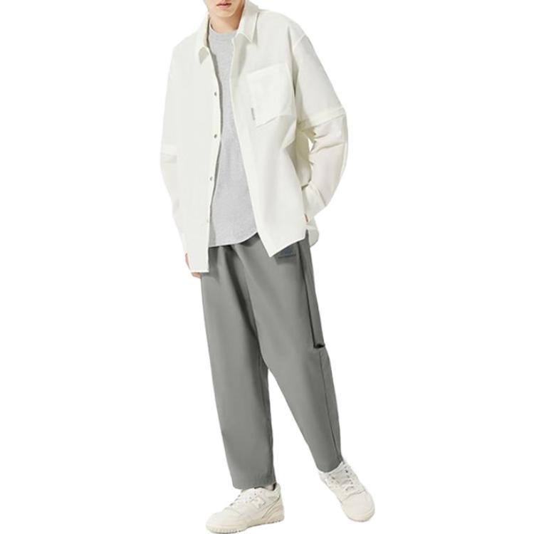 New Balance Logo Cargo Pants Asia Sizing 'Grey' Men's AMP32359-YST