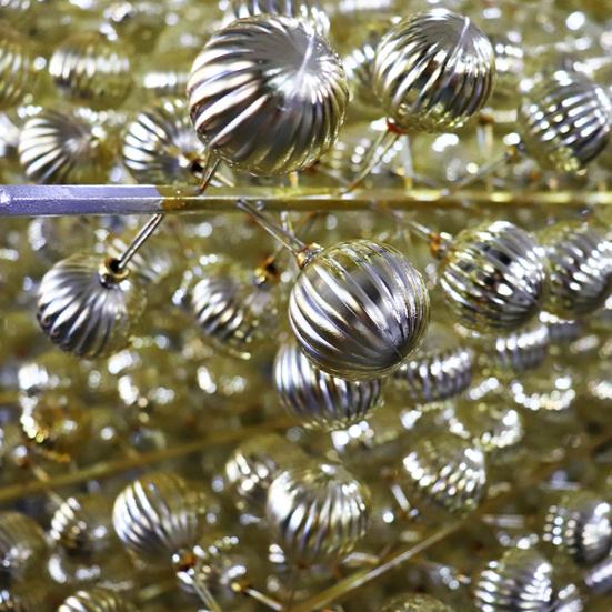 Christmas Balls Ornaments Lovely Eye-catching Plastic Christmas Balls Pendant Festive Ambience Christmas Tree Balls Christmas Tree Balls