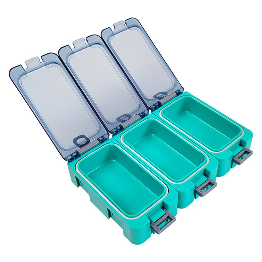 1 Stück Magnetische Köderzubehörbox Mit Fluoreszierendem Dichtungsring Wasserdicht Feuchtigkeitsbeständig Angelgerät Aufbewahrungsbox