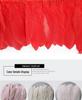Flowing Fabric Strips & Colored Goose Feather Ribbon for Wedding Dress DIY and Crafting Accessories