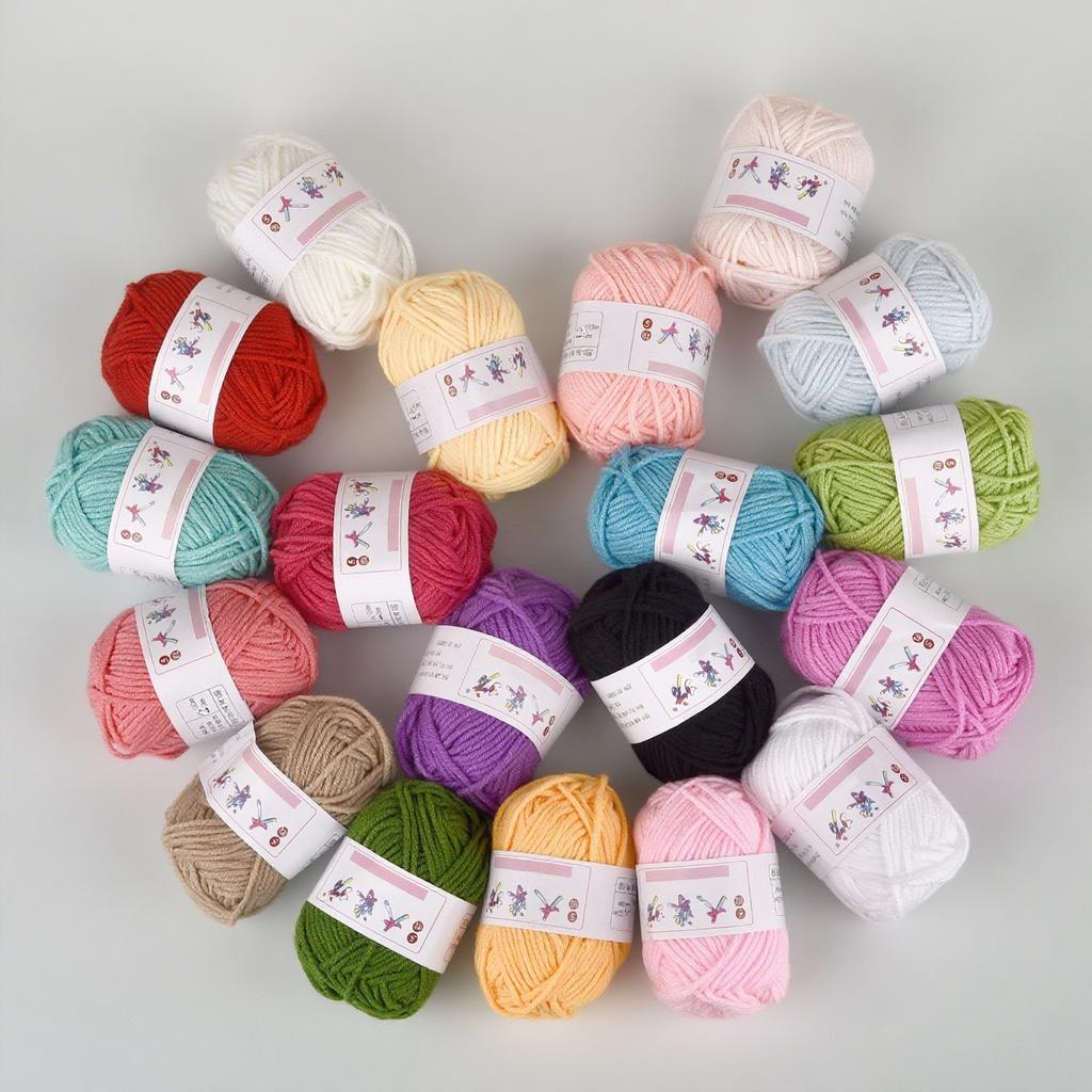 25g Milk Sweet Soft Baby Cotton Knitting Wool Thick Fiber Yarn Velvet Hand Threads for Knitting Wool Crochet Yarn for DIY Sweate
