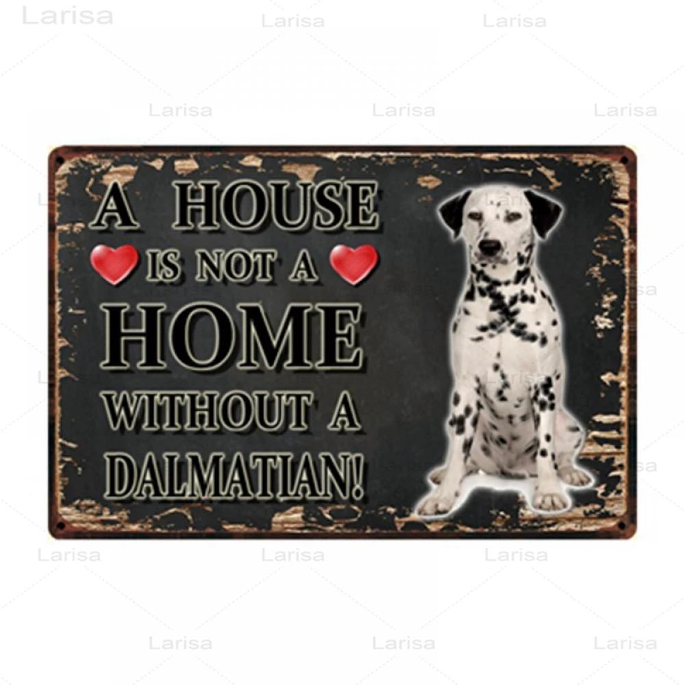 Pets Animal Dog Metal Poster Pitbull Bulldog Chihuahua Tin Sign Vintage Plate Home Decor Bar Pet Shop Wall Art Metal Painting