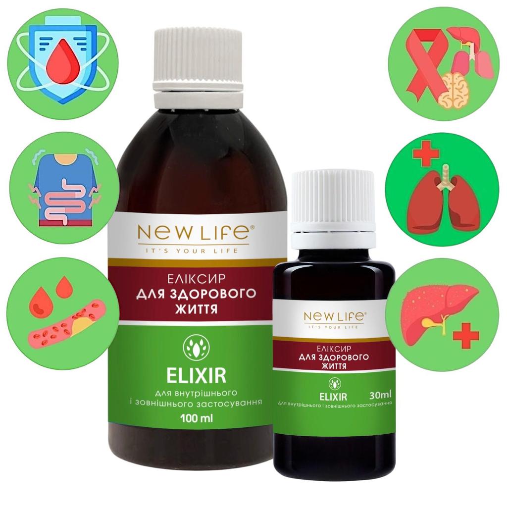 Elixir pour une vie saine Complément alimentaire à base de plantes New Life