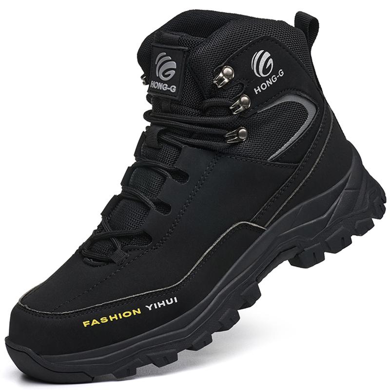 Autumn Winter Work Safety Boots Men Steel Toe Shoes Anti-smash Anti Puncture Indestructible Shoes Protection Boots Security Shoe