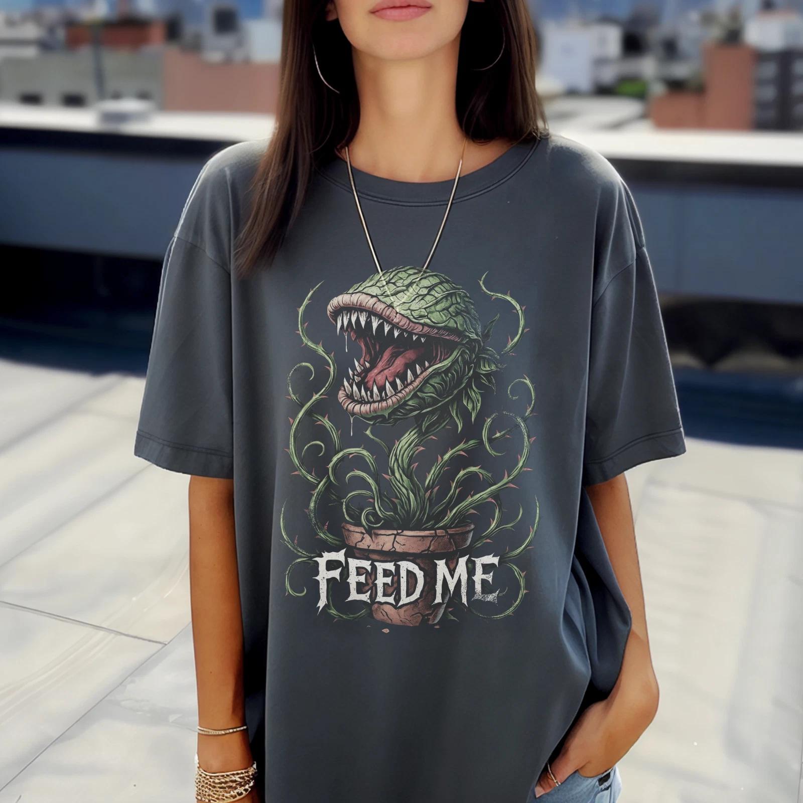 Винтажная футболка «Магазинчик ужасов», Театральная постановка 80-х «Накорми меня», Сеймур M