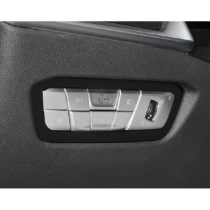 Car Steering Wheel Unlock headlight Buttons frame Covers Stickers Trim for BMW 3 series G20 G28  lnterior Auto