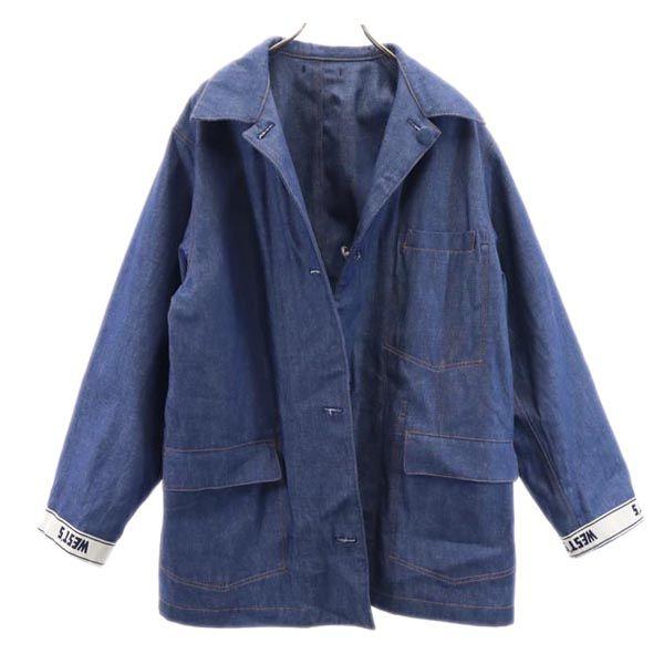 Skjønnhetsprodukter WESTOVERALLS Laget i Japan Reversibel Denimkåpe Herre Brukt