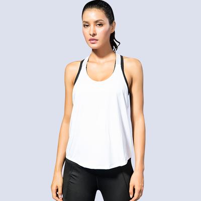 Odzież Damska Kamizelka Sportowa Fitness Joga Bieganie T-shirt Cami Bluza z Kapturem Szybkoschnąca Oddychająca Luźna Kamizelka