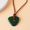 Coraline And The Secret Door Jewelry Set With Geometric Earrings And Jade Pendant For Women