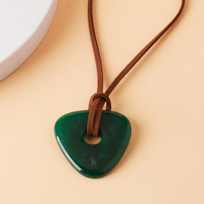 Coraline And The Secret Door Jewelry Set With Geometric Earrings And Jade Pendant For Women