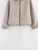 Europäischer und amerikanischer Stil, neue Damenbekleidung, Mode, karierte Kapuzen-Reißverschlussjacke 6318213