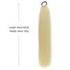 WTB 23 Inch Straight Ponytail Wig With Elastic Band Synthetic Ponytail Extension Wrap Around Heat Resistant Pony Tail For Women