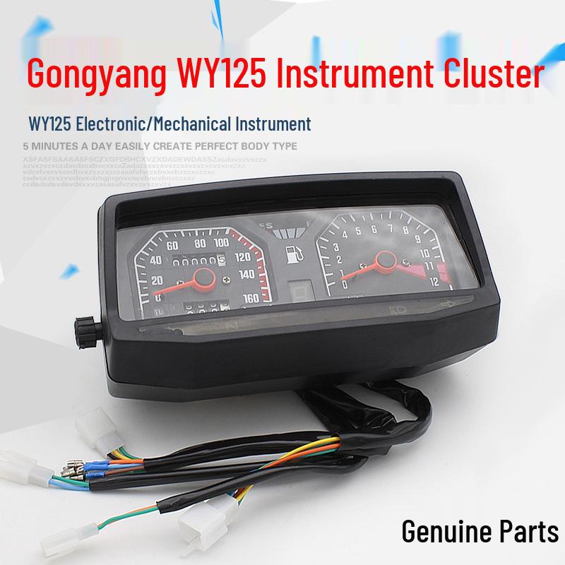 WY125-A-C-F Motorcycle Instrument Cluster for Wuyang - Mechanical-Electronic, Compatible with Oil Level & Mileage Meter