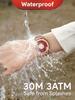 EUTOUR Magnetic Watch with Camouflage and Casual Quartz Magnetic Ball 3 ATM Water 36mm Gold and Red Resin Strap Women's Dial, Stylish, Elegant,