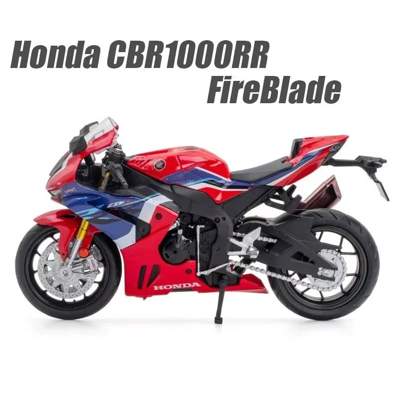 1:12 Honda Cb400x Cbr1000rr Alloy Motorcycle Model Toys Car Diecast Metal Rubber Tires Front Wheel Steering Cars Home Decoration