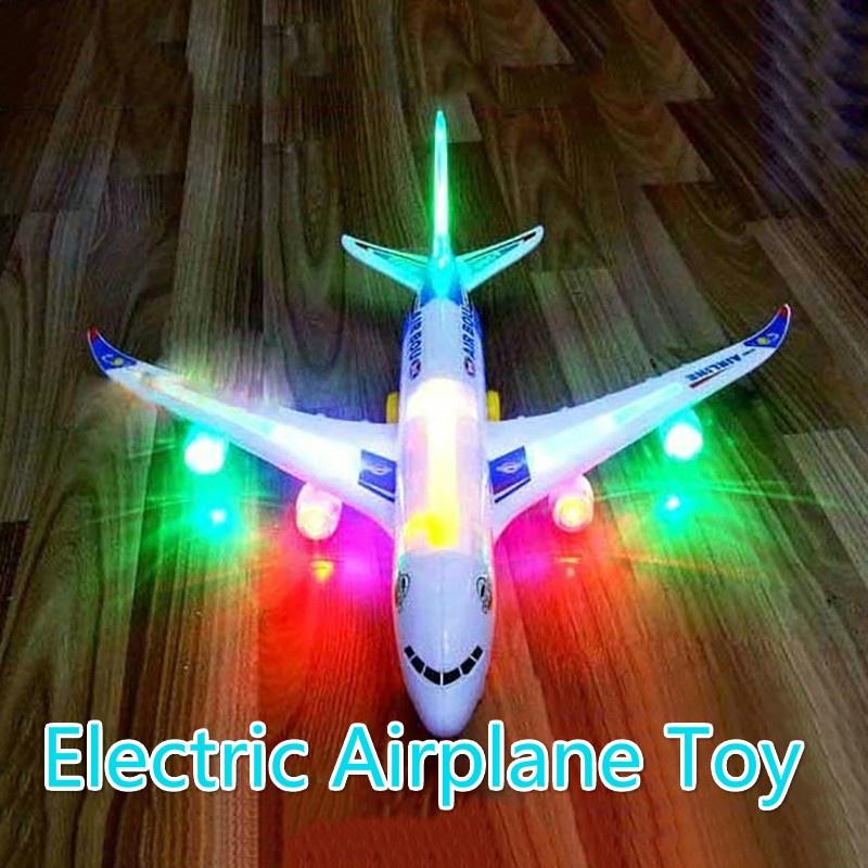Buy Electric Airplane Child Toy Toys Moving Flashing Lights Sounds Kids