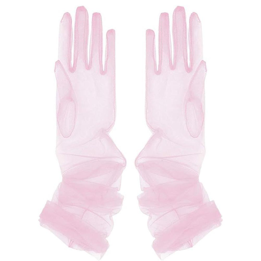 Svatební rukavice Dlouhé večerní rukavice Elegantní kostýmový doplněk