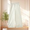 Elegant Retro Jacquard High-Waisted Wide-Leg Pants for Middle-Aged and Elderly Women - Spring & Autumn Casual Style