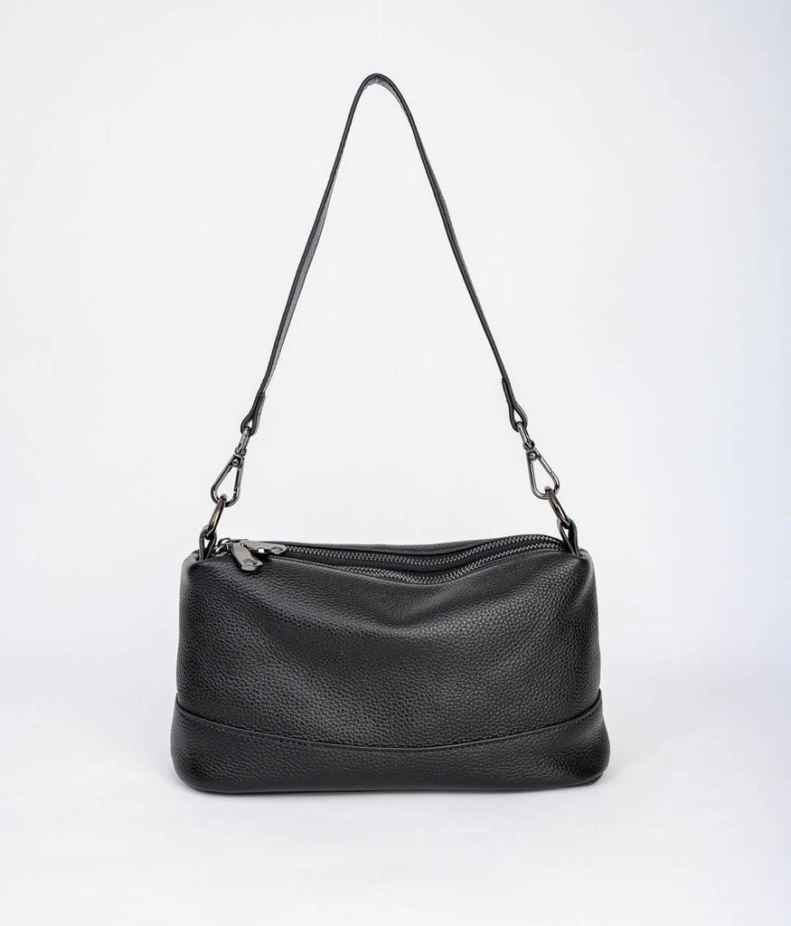 2025 Women's Genuine Leather Crossbody Bag, Multi-Layer Zipper, Large Capacity Cowhide Shoulder Bag for Moms