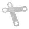 100PCS Clothes Hanger Grips Silicone Anti Slip Clear Clothing Hanger Strips for Home Store Wood Plastic Hangers