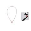 Hermes Pop H Series Pendant Candy Pink Enamel Alloy Necklace Women necklace Rose-Gold H147991FO85
