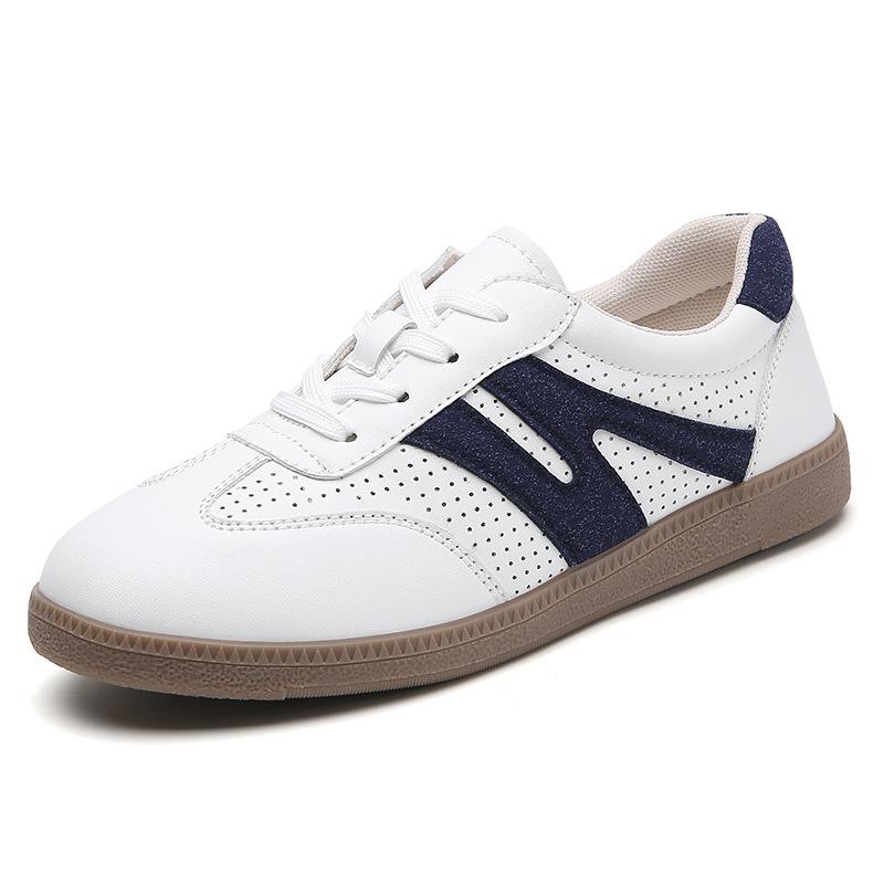 Women's Shoes for Women's Spring New Flat White Shoes Retro Shoes Casual Sports Shoes