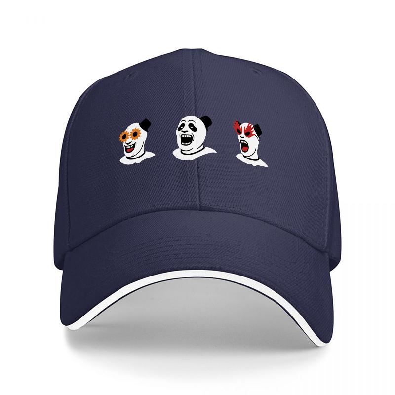 

GHOST FACE EMOJI BASEBALL CAP BLACK WITH FUNNY GHOSTS PRINTED DESIGN FOR Unisex AND Women FASHION ACCESSORY HAT Adjustable