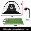 JINGGENG Golf Practice Hitting Cage & Net Set