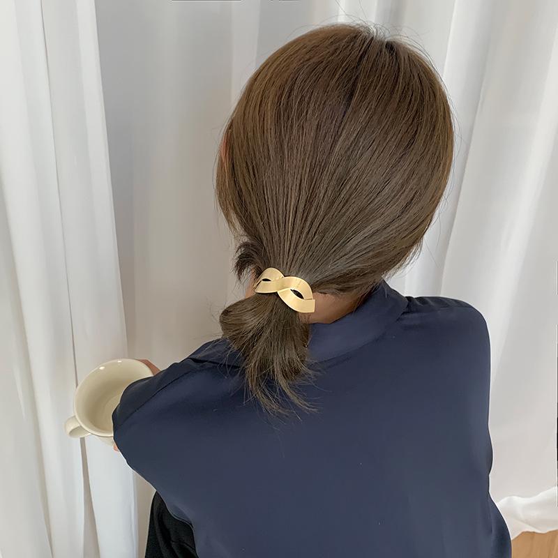 Vysoce elastické geometrické kovové gumičky do vlasů a čelenky - Korejský styl