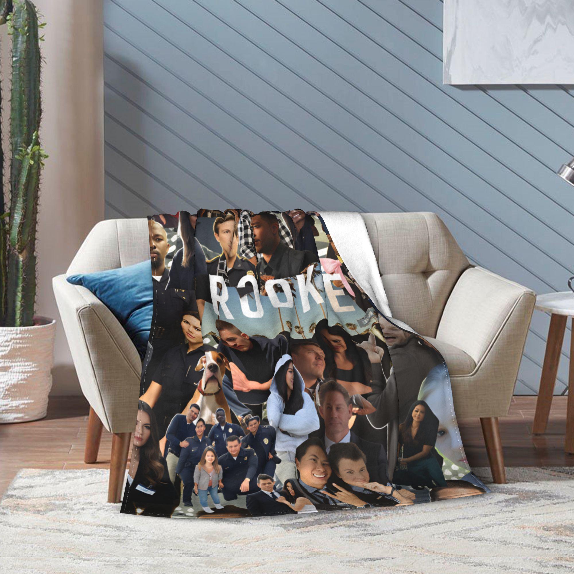Tim Bradford The Rookie TV Series Super Soft Blankets Kids Plush Throw Blanket Fluffy Outdoor Flannel Bedspread Sofa Bed Cover 75x90cm