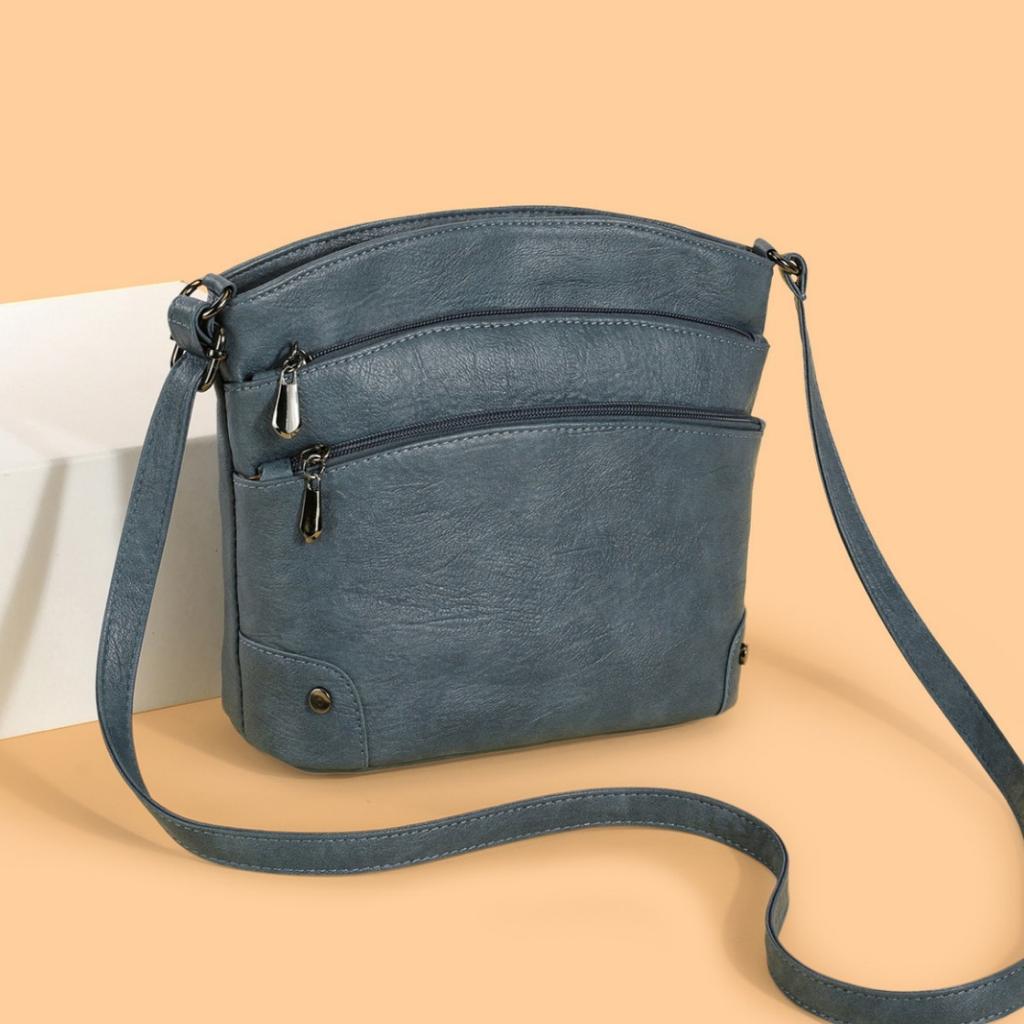 Enkel Hinkväska, Flerlagers Vardagsväska, Nischad Design, Enkel Axelväska/Crossbodyväska