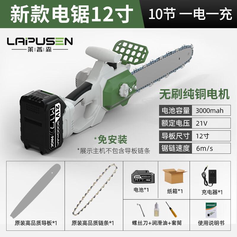 

Leipusson 12-inch Cordless Electric Chainsaw CN plug (adapter included)
