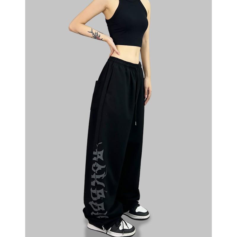 Amerikanischer Hip Hop Trendige Damen Jazz-Tanzhose mit weitem Bein
