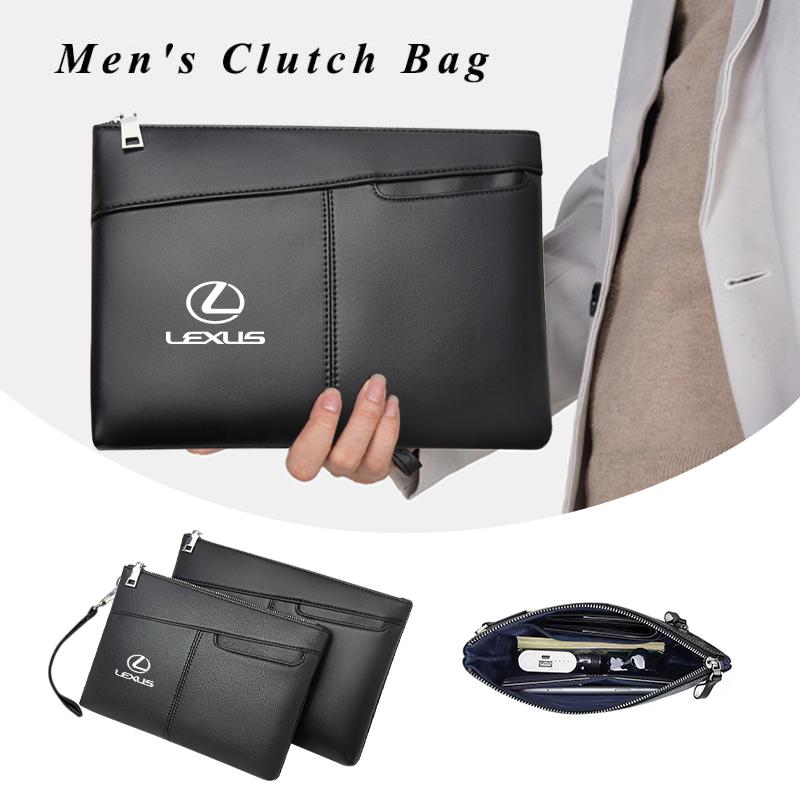 Car Men's Clutch Bag Card Holder Business Coin Purse Wallet Interior For Lexus IS250 IS200 ES350 GS400 GS430 GX460 HS250h IS300